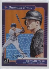 2021 Panini Donruss Diamond Kings Holo Orange Mike Yastrzemski #28 12i4