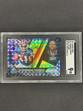 Thurman Thomas 2017 Panini Prizm Hall of Fame Black Finite Prizm 1/1 SGC 9