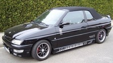 Ford Escort Cabrio Verdeckbezug ab Bj. 91 PVC - weiß - Qualitätsstufe Q3