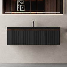 48" Wall Mounted Bathroom Vanity w/Sink, Floating Bath Vanity Cabinet, Drawer