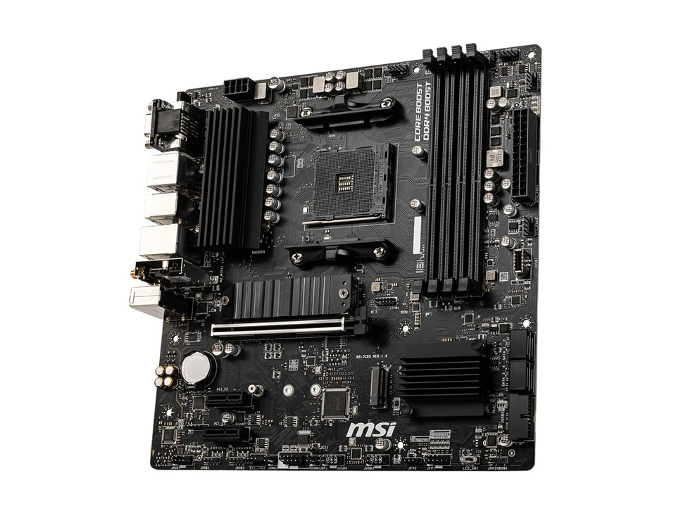 MSI B550M PRO-VDH WIFI Motherboard AMD B550 Socket AM4 micro ATX - Imagen 2 de 4