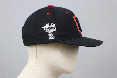 STUSSY STARTER Vintage Collection Black Canvas Snapback CAP One Size