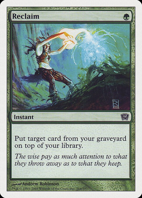4x Reclaim NonFoil Ninth Edition 264 NM MTG