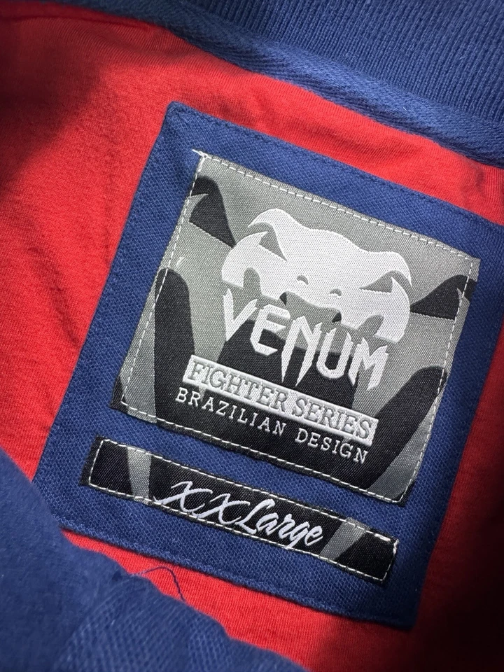 Venum Fighter Series Brazilian Design Mens 2XL Short Sleeve Polo Shirt 2 Sided - Imagem 3 de 4