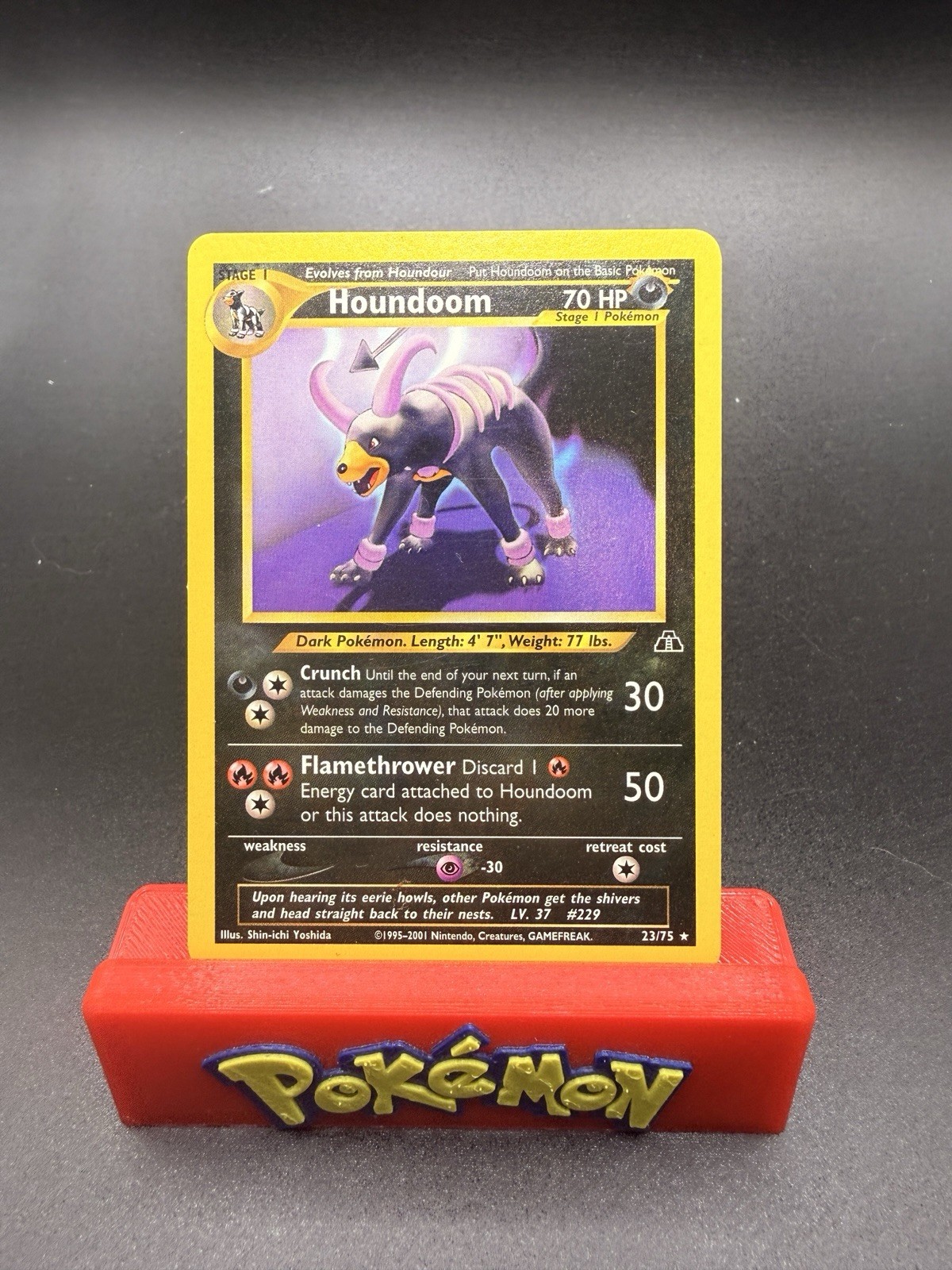 Houndoom - 23/75 - Pokemon Neo Discovery Unlimited Rare Card WOTC NM