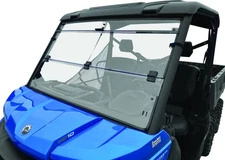QuB. Windbreak Folding Windshield Clear Fits 16-22 Can-Am Defender HD10 375784