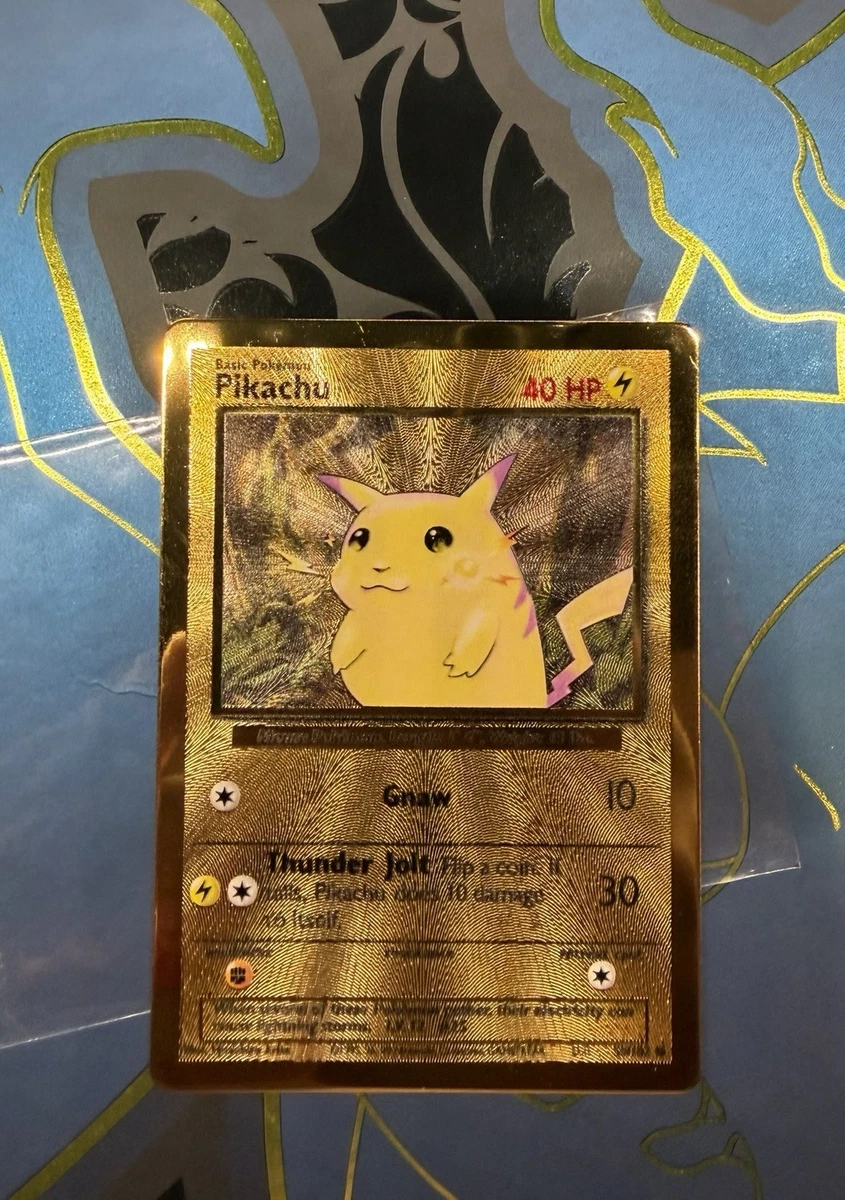 Pikachu Pokémon TCG Metal English Collectible Individual Card