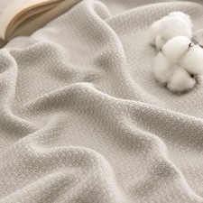 GentleSoft 100 Cotton Blanket Queen Size Queen 90" x 90" 01 - Linen Beige