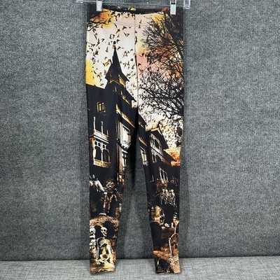 Black Milk Haunted House Leggings Womens Small Halloween Emo Limited Edition