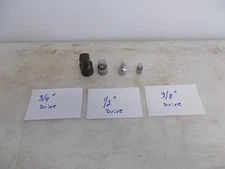 Snap on Tools used, Save 50% or more, Free Shipping, 4 pcs 3'8, 1/2", 3/4" adapt