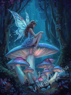 Poster Fee Foret Mystique Fantasy Poster Kunstdruck A4 (2738)