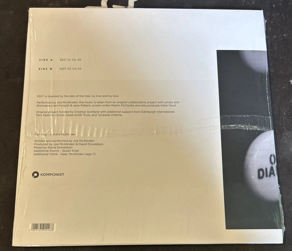 Joe McAlinden: Edit (Vinyl LP, ) 12" Clear Vinyl Album in Shrink Wrap NM 2020 - Image 2 of 3