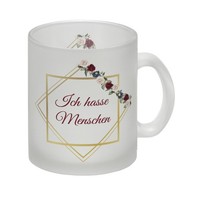 Ich Hasse Menschen Glas Tasse
