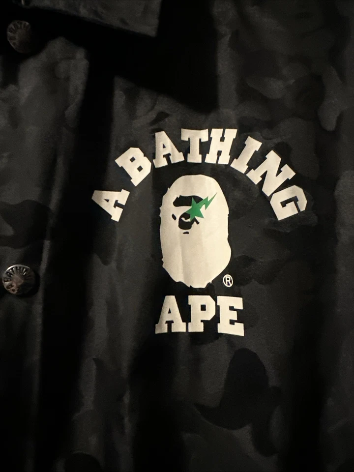 A Bathing Ape Black BAPE x Heineken 100 Black Camo Jacket with Logo M NWT - Image 2 of 4