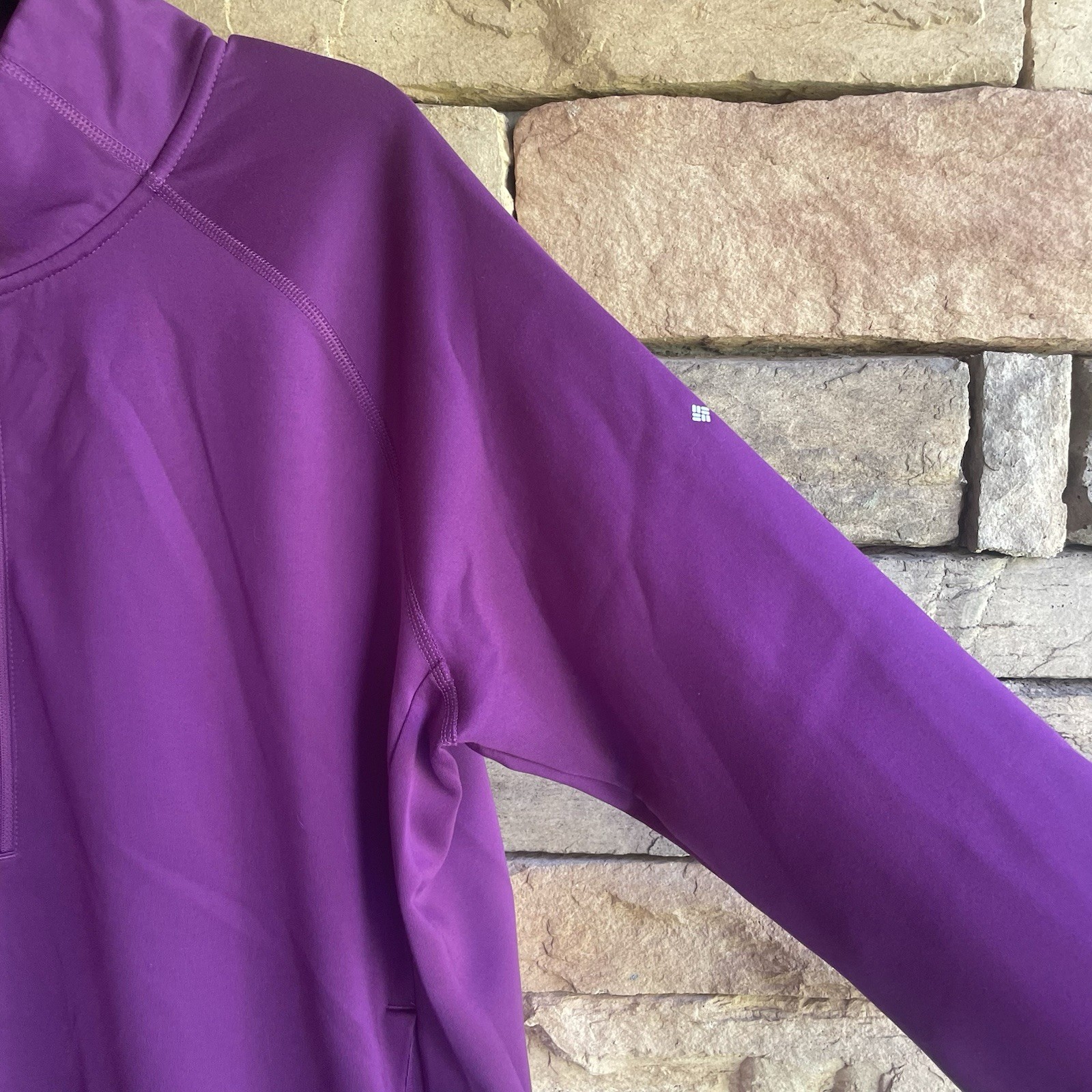 Columbia purple partial zip pullover sweatshirt E… - image 5
