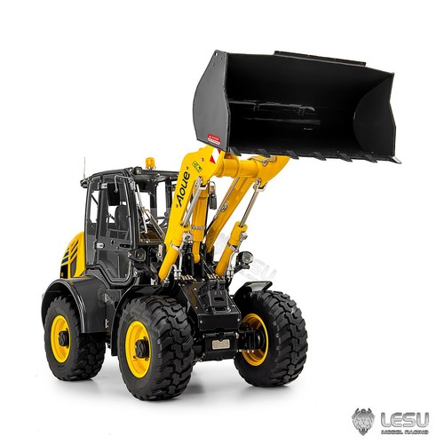 LESU 1:14 4WD Hydraulic RC Loader Aoue WA100M-8 4CH Valve Axle Lock Sound Light - Picture 3 of 8