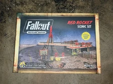 Fallout Wasteland Warfare RED ROCKET Scenic Set Gaming Mat RARE Modiphius