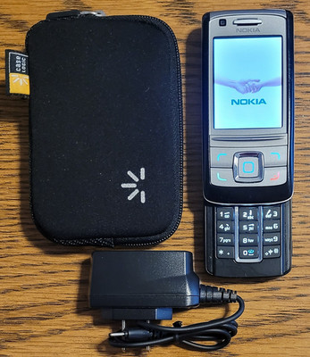 Nokia 6280 - Black and Silver ( Unlocked ) Super Rare Slider Phone