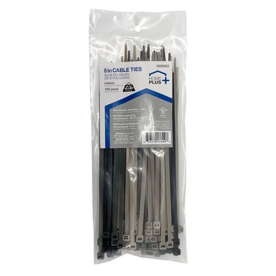 Home Plus LH-S-200-8-CO 50 lbs. Tensile Strength Assorted Poly Cable Tie 8 L in.