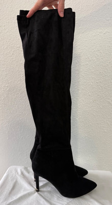 CALL IT SPRING Women High Heel Pointy Toe Thigh High Black Sz US 9