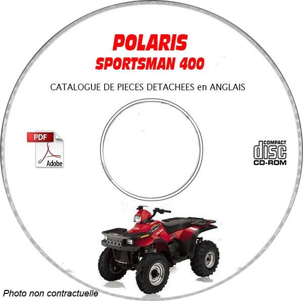 Catalogue de pièces Polaris Sportsman 400 en CD-ROM version anglaise