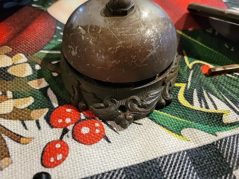 Antique Vintage Old Eastlake Victorian Twist Doorbell Turn Door Bell Ringer Door - Image 4 of 4