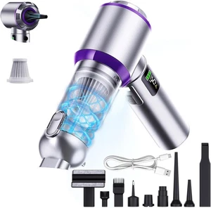 Aspirateur de voiture sans fil portable, 22000PA Haute puissance Aspirateur sans...