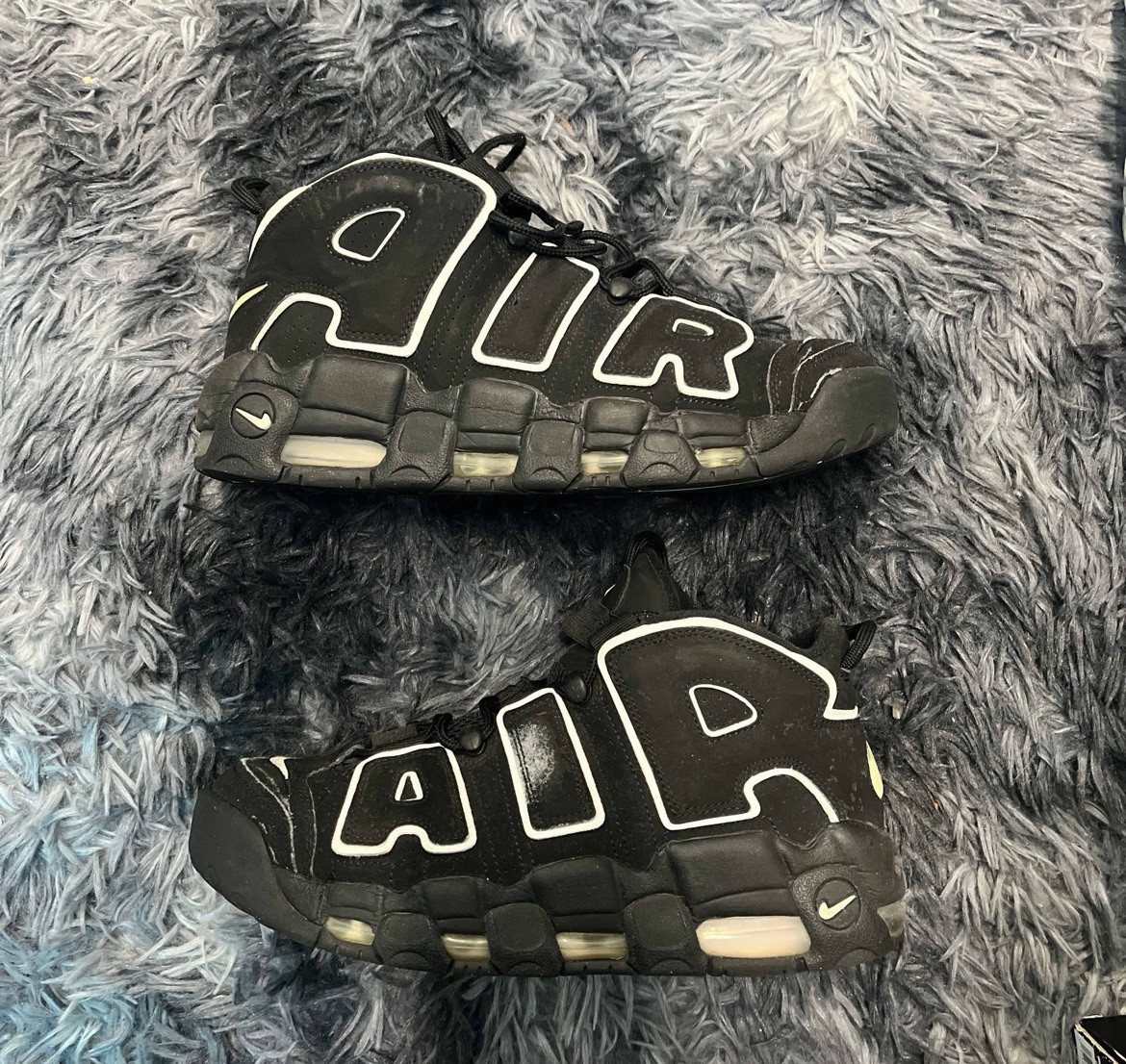 Size 9.5 - Nike Air More Uptempo Black White 2020 | eBay
