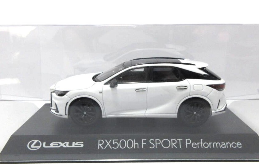 Lexus RX500h ミニカー 1/43 Kyosho Lexus RX500h F Sport Performance White Diecast Car