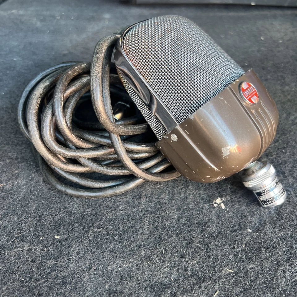 Raro 1950's TURNER 87 fita/microfone dinâmico, funcionando, cabo de 18 pés bom - Imagem 4 de 4
