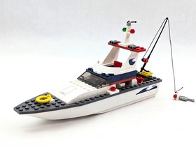 LEGO City Fishing Boat #4642 Complete with Instructions and Minifigures Retired
