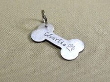 Aluminum dog tag for you to personalize - or as a keyring