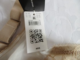 Wacoal Bra LOT-2 UNLINED LACE Full Figure 855186 Underwire BEIGE Back Close NEW