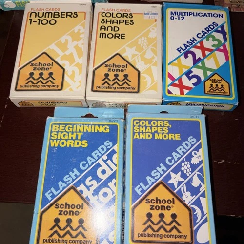 School Zone Flash Cards Set:  Numbers 1-100 Colors Shapes And More