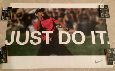 Original 2008 Tiger Woods Nike Poster “LEGENDARY” 24 X 36 Limited