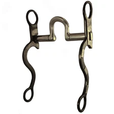 Robart Pinchless Precision Flat C Port Correction Bit Western Show Bit Curb Bit