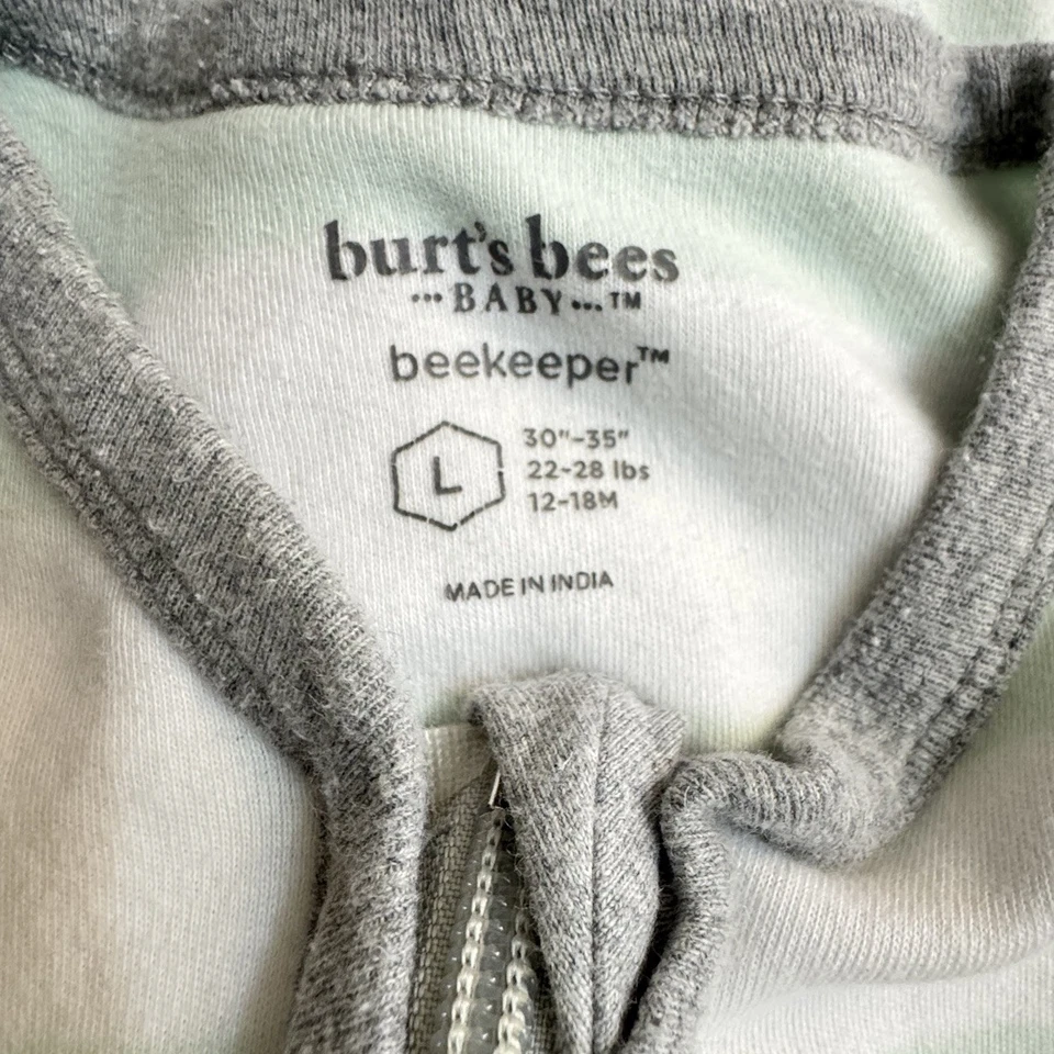 Мешок для сна пчеловода BURT'S BEES BABY 12-18 месяцев 100% органический хлопок бирюзовый - Изображение 2 из 4