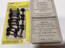 ReBoxx-1 33" HO Semi-scale wheels sets, 0.960" Axle Length, 12/ Pkg, NMRA RP-25