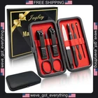 7-Piece Manicure Grooming Kit with Travel Case for Men and Women