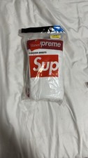 Supreme x Hanes Boxer Briefs 4 pack - White - L