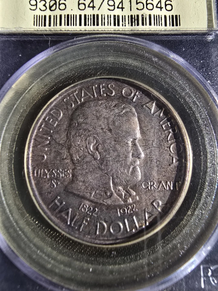 1922 50C Grant Memorial Commemorative Silver Half Dollar PCGS MS64 Well Struck - Image 4 of 4
