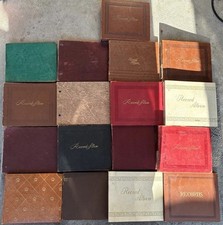 Vintage Record Album Sleeve Holder Books - Lot Of 17
