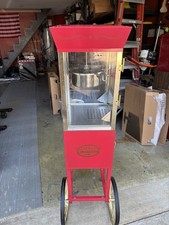 Nostalgia Old Fashioned Kettle Popcorn Maker Cart Red Popper Air Hot Machine 8oz