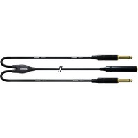 Cordial 2X Klinke 6,3Mm Mono / Klinke Buchse 6,3Mm Mono Cfy 0,3 Gpp | Neu