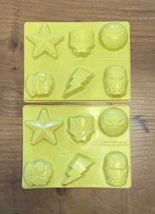 MARVEL COMICS JELLO Jiggler Plastic Molds Jello Shots Ice Candy Spider Iron Man