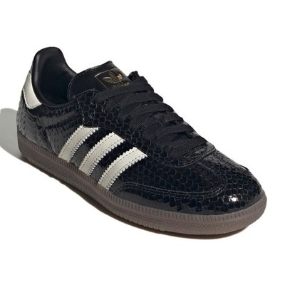 adidas Samba Patent Snakeskin Black Off White IH9015 Women New | eBay