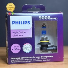 New 2-pack Philips Night Guide Platinum 9006 Ngps2 Replacement 2 Bulbs 55w Head New 2-pack Philips Night Guide Platinum 9006 Ngps2 Replacement 2 Bulbs 55w Head