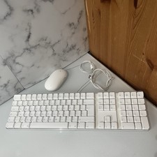 FULLY CLEANED Apple Retro Keyboard & Mouse A1048 A1152 Wired USB 2.0 Fully Works