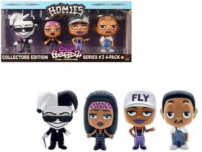 Homies 20459 ''Homies Big Headz'' Series 3 Collector's Edition 4-Pack