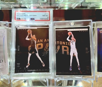 2023-24 Panini Noir Rookies Icon Edition Victor Wembanyama #179 /99 (RC) Set